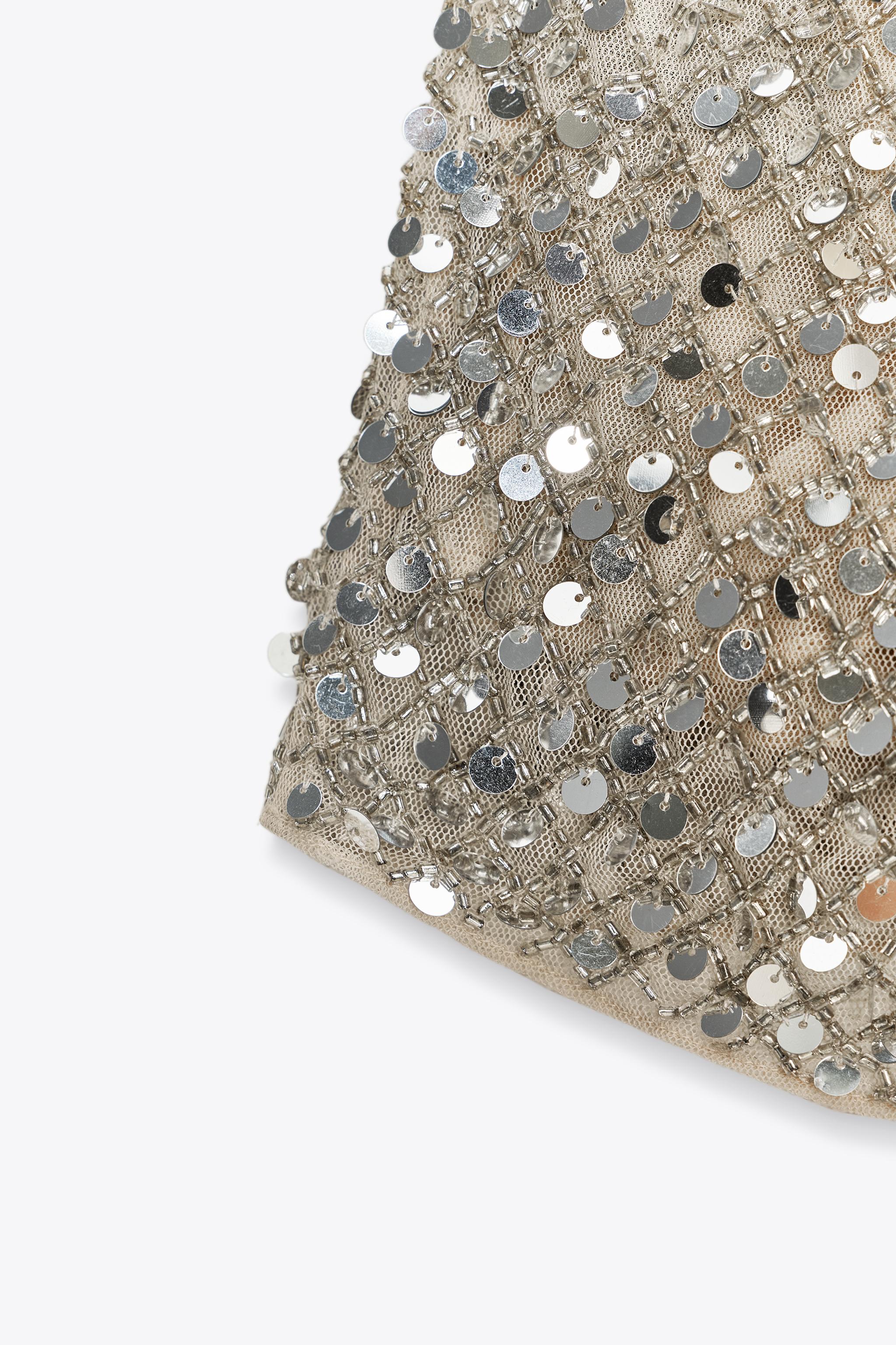 ZW COLLECTION SEQUIN HALTER TOP